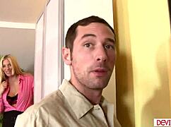 milf pays cable guy to pound her hairy pussy