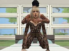 wanna see this sexy girl get pounded doggystyle in lingerie game?