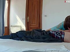 curvy colombian milf mother-in-law deepthroats huge cock creampies wet pussy