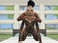 wanna see this sexy girl get pounded doggystyle in lingerie game?