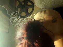 18yo stepdaughter sucks daddy cock as dildo stretches her tight pussy