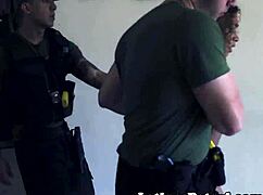 ever wonder how a real latina takes agent's cock bent over in handcuffs?