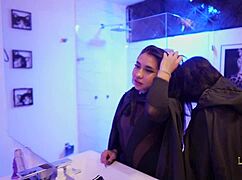 Colombian Latinas Valen And Danyla Soap Up For Intense Poolside Lesbian Group Pleasure