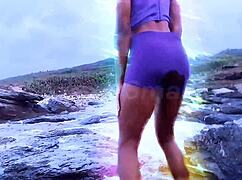 so damn horny playing with my tight wet teen pussy outside even in the uber 🚀