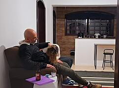 she skips rent payment and fucks collector desperately to stay in her place