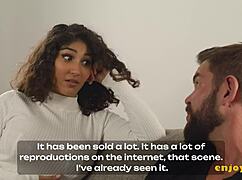 Brunette afrodita's raunchy fuck with cum-eating hairy pussy big ass natural tits