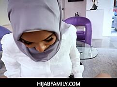 Hijabfamily babi star shows up late to party for donnie rock's hardcore pounding