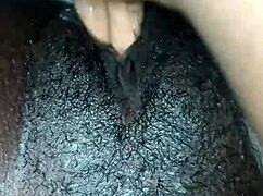 late night black wet pussy solo fun