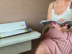 shy russian student seduces her teacher bends over for doggystyle then rides his cock homemade