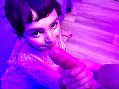 cute alt teen fucks guy till creamy cum fills her mouth!