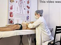 patient gets hard during nurse exam can't hold back