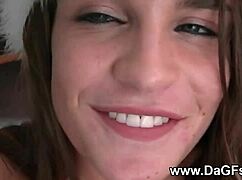 Girlfriend Left Alone Masturbates on Christmas