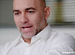 Watch this milf take double penetration from two cocks right at her work office