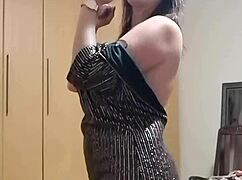 damn this hot african babe rips clothes strips naked shows real big tits ass no fakes ready to fuck