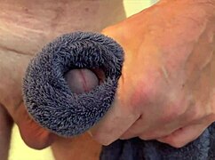 She strokes herself moaning to intense orgasm close-up