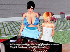 max fucks friends and cheating stepmom in wild threesome orgy