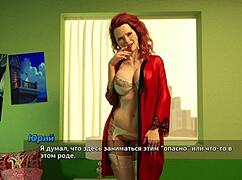 submissive redhead milf slurps monster cock then squirts on banana outdoors