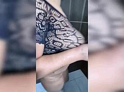 Wife's huge natural tits make up for zero housework skills