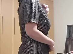 damn this hot african babe rips clothes strips naked shows real big tits ass no fakes ready to fuck