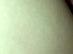 wife stuffs my cock n glass dildo deep in her sloppy wet pussy together!!