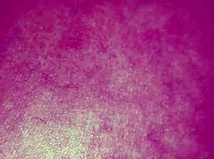 wife stuffs my cock n glass dildo deep in her sloppy wet pussy together!!