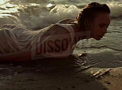 oh man her wet see-through bra clings to those nipples on the beach... russian blonde crossdressing sexy