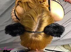 Pau Grande Destroys Petite Redhead's Big Pussy Facial Finish