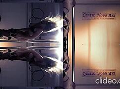 doctora dances on pole showing off her curves