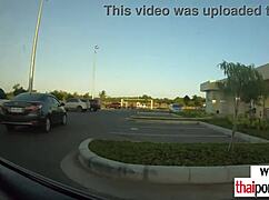 Petite Asian Teen Relaxes Bent Over On Monster White Cock