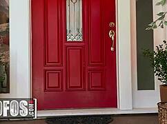 Harmony Rivers' Pierced Pussy Dripping After Clit Massage and Cum Load