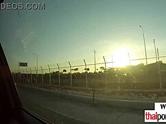 Petite Asian Teen Relaxes Bent Over On Monster White Cock