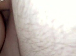 wife stuffs my cock n glass dildo deep in her sloppy wet pussy together!!