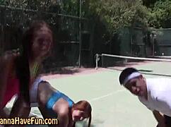 ever seen a bendy teen spanked hard outdoors at party?