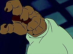 beast bodybuilder flexes furry muscles in epic growth pump