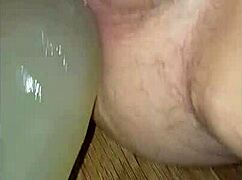 pov teen squats huge dildo fucking till she squirts cum hard