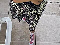 brunette teen moans hard during crazy holiday outdoor spanking cum covered sexy