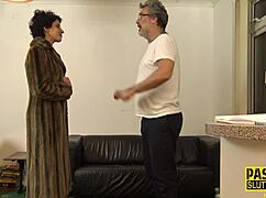 tied up and blindfolded the milf submissive gets fingered intensely by her dominant