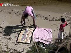 heart racing voyeur thrill from public beach river fuck