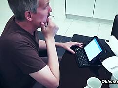 Teen Begs Stepdad to Pound Her Tight Pussy in Kitchen!