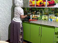 granny's big ass takes deep anal pounding perfectly