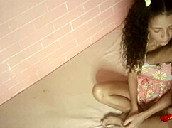 Skinny thai teen babysitter cries in brutal anal cosplay