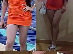 Nicole Medallo rides Charles Gomez in heated cowgirl action