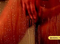 Brazilian Big Tits Latina Teases Photographer in Steamy Provocative Bath