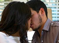 damn this half indian girl's saggy tits bounce during romantic ass cumshot sex