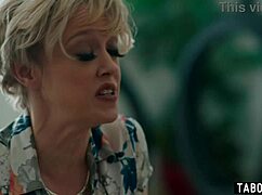 granny counselor bounces huge tits on black patient's cock at work