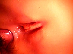 check out this cute fuck doll's big shaved pussy taking double toy anal close-up