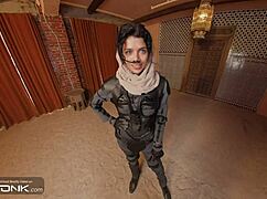 Chani in uniform rides huge cock Dune cosplay parody