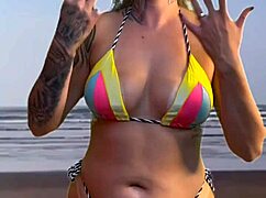 i left the beach shack waiter rock hard begging to grab and feel my tanned big ass and wet pussy volume