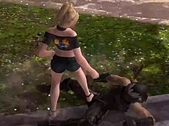 Rachel delivers fierce ballbusting to Ryu Hay in DOA5LR