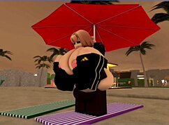 blanca's huge tits bounce as bbc monster cock stretches her ass wide open